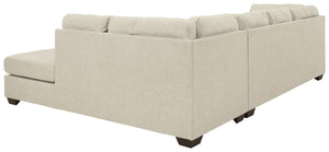  this sectional lures with comfortable box cushions and dramatic jumbo stitching for fashion-forward flair. Wrapped in a pa