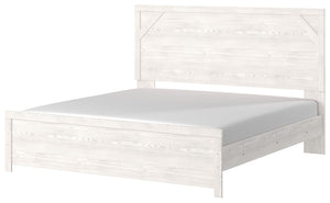  clean and casually modern. This king panel bedâ€™s wispy whitewash finish sets the tone for your calming sanctuary. Framed elements and cross-brace accents add dimension and authenticity to the bedâ€™s simply stunning profile. <h4><b>Gerridan - Whit