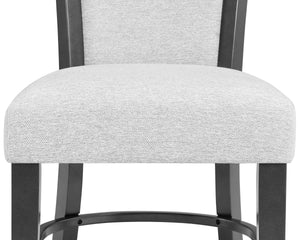 Camelia - 5 Piece Dining Room Set - Black / Pearl Silver