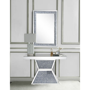  Rectangular Console Table NO Storage Features: Mirrored Top