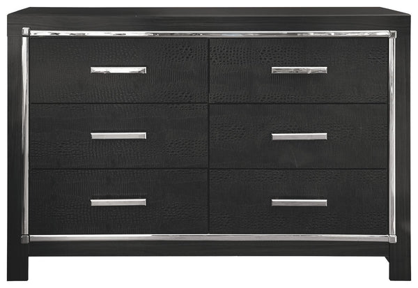Kaydell - Black - Six Drawer Dresser