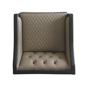  Black PU & Charcoal Finish