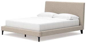 Cielden - Soft Gray - California King Upholstered Bed with Roll Slats
