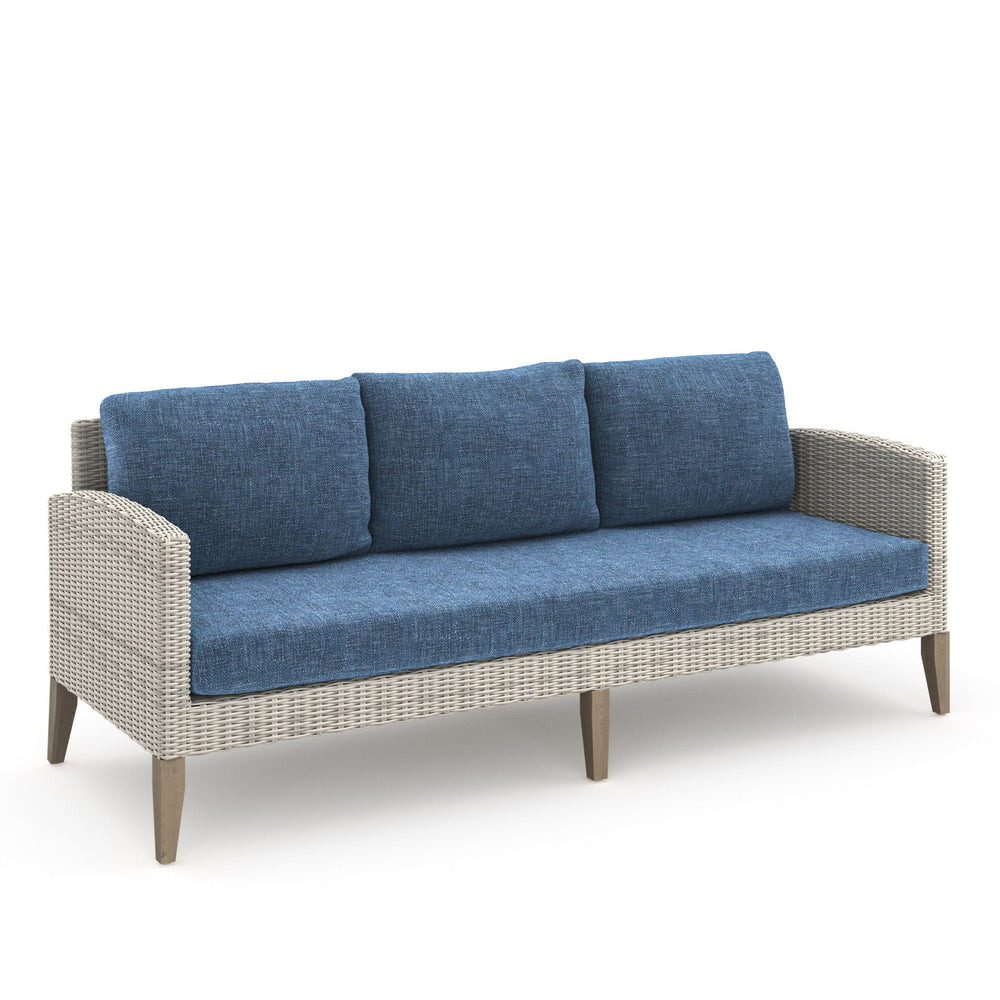 Introducing the 5 Piece Carezza Outdoor Collection, where durability meets comfort in a seamless blend of style and functionality. The set includes a roomy three seater sofa, 2 comfortable club chairs and 2 oversize stools. Crafted with precision using FS