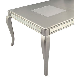  crystal-like button seat back and cabriole leg make an impressive statement. Matching server and