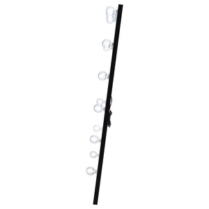Zayan - Floor LED Lighting Black Gloss - Mirror