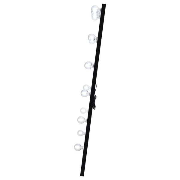 Zayan - Floor LED Lighting Black Gloss - Mirror