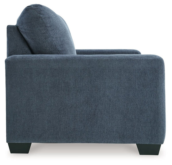 Rannis - Navy - Twin Sofa Sleeper