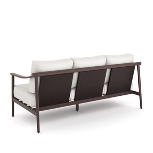 Moana - 4 Piece Living Room Set (Sofa & 2 Club Chairs & Slat Top Coffee Table) - White