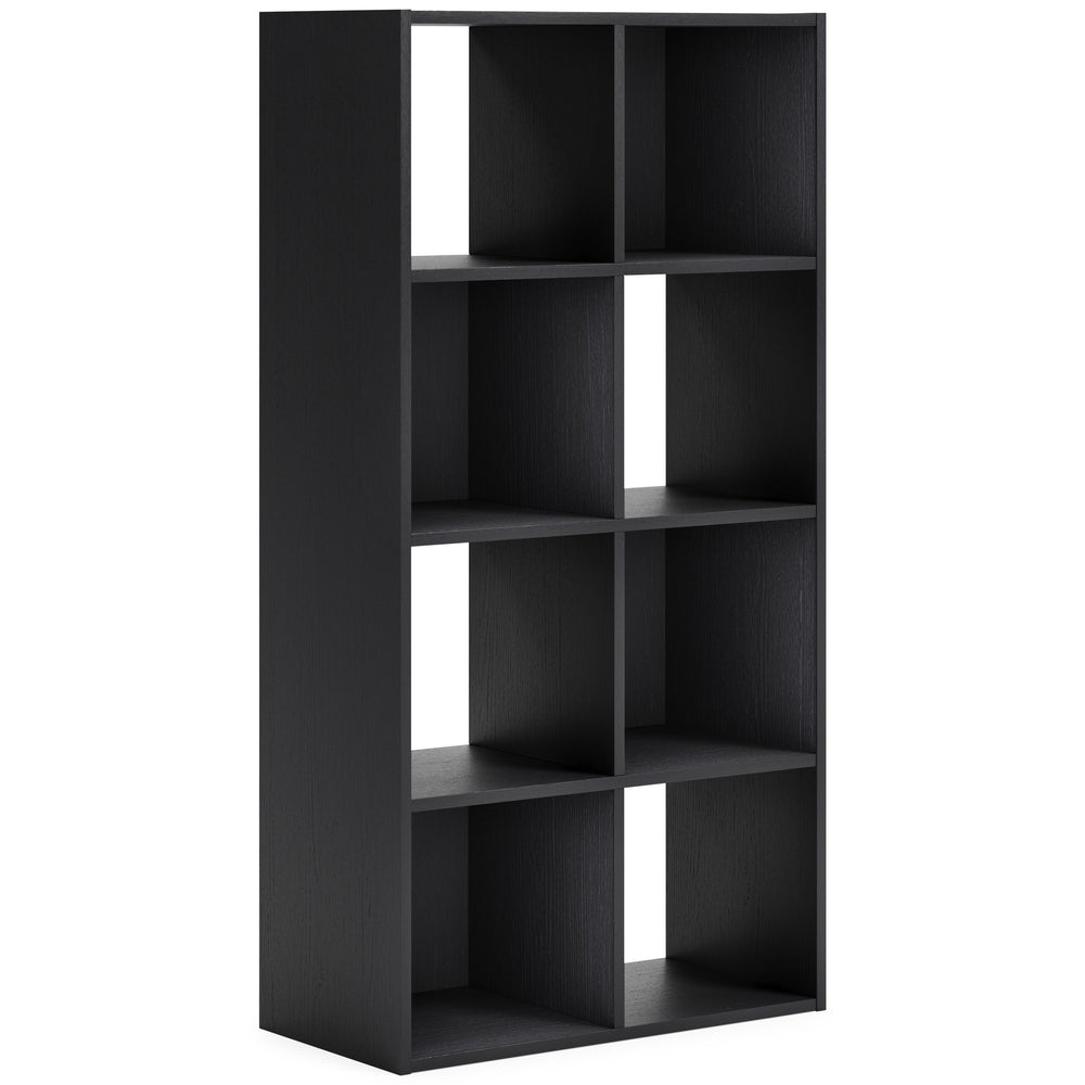 Matte black finish with subtle replicated wood grain.<br/><br/><b>Product Features</b><ul><li>Made with engineered wood (MDF/particleboard/plywood) and decorative laminate for the right balance of affordability and durability</li><li>Matte black finish wi
