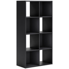 Matte black finish with subtle replicated wood grain.<br/><br/><b>Product Features</b><ul><li>Made with engineered wood (MDF/particleboard/plywood) and decorative laminate for the right balance of affordability and durability</li><li>Matte black finish wi