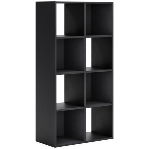 Matte black finish with subtle replicated wood grain.<br/><br/><b>Product Features</b><ul><li>Made with engineered wood (MDF/particleboard/plywood) and decorative laminate for the right balance of affordability and durability</li><li>Matte black finish wi
