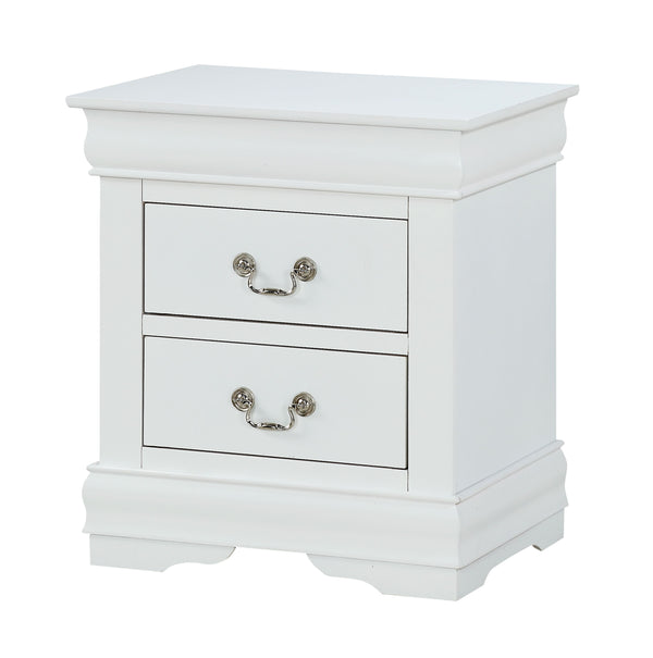 Louis Philip - Full 5 Piece Bedroom Set - White