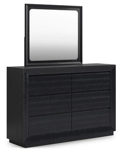The heavily distressed surface of this dresser with mirror reflects balance between farmhouse and contemporary style. With streamlined storage and a timeless design thatâ€™s equal parts cool and casual, it offers uncomplicated sophistication with a modern