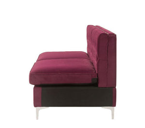 Jaszira - Sofa - Burgundy Velvet