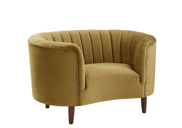 Millephri - Chair - Olive Yellow Velvet