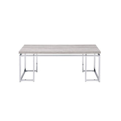 Whether you are needing a handy surface around your seating area or just brining a cohesive touch to your space, this Chafik occasional set will perfectly anchor the space and meet your demands. Combining a wooden top and chrome metal legs, this design pr