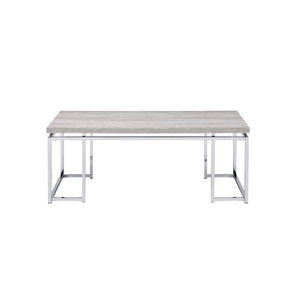 Whether you are needing a handy surface around your seating area or just brining a cohesive touch to your space, this Chafik occasional set will perfectly anchor the space and meet your demands. Combining a wooden top and chrome metal legs, this design pr
