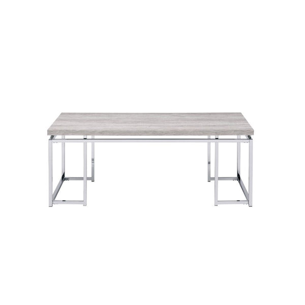 Whether you are needing a handy surface around your seating area or just brining a cohesive touch to your space, this Chafik occasional set will perfectly anchor the space and meet your demands. Combining a wooden top and chrome metal legs, this design pr