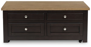 Drazmine - Brown - Lift Top Cocktail Table