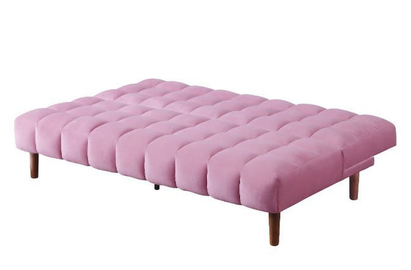  this versatile sofa features functional mechanism that allow you rapidly convert it to a bed. With grid tufted seat and back cushion in a soft velvet