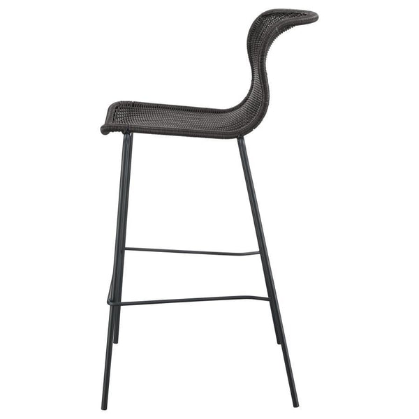 Mckinley - Faux Rattan Metal Bar Chair (Set of 2) - Brown