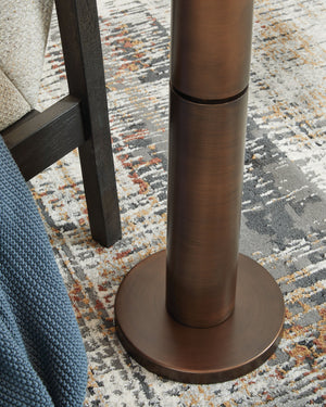 Wendfield - Antique Copper Finish - Metal Floor Lamp