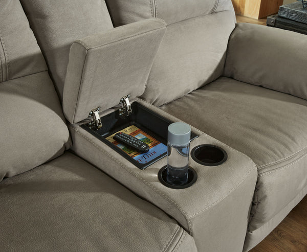 Next-Gen Gaucho - Putty - DBL Rec Loveseat w/Console