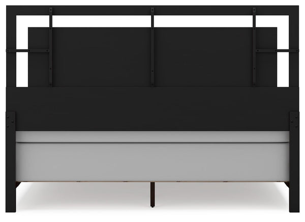 Covetown - Dark Brown - King Panel Bed