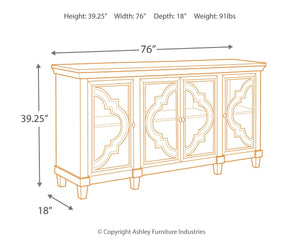  this 4-door cabinet serves up an easy-elegant aesthetic sure to satisfy. The light and lovely finish brings a relaxed sensibility to the scene.<br><br><