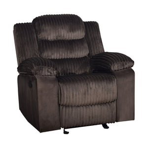 The Willow Recliner blends quality construction and cozy fabric for a relaxing addition to your living room or home theater. Built with hardwood and plywood frames and sturdy motion mechanisms for lasting durability. Wrapped in ultra-soft chocolate brown 