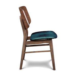 Oscar - Chair With Cushion (Set of 2) - Walnut / Forest Green