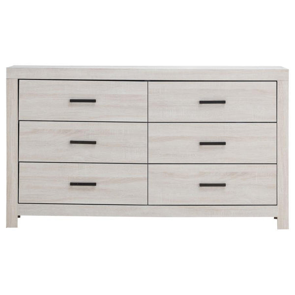 Brantford - 6-Drawer Dresser - Coastal White