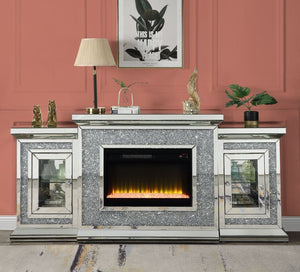 Noralie - Fireplace - Pearl Silver - 67-"