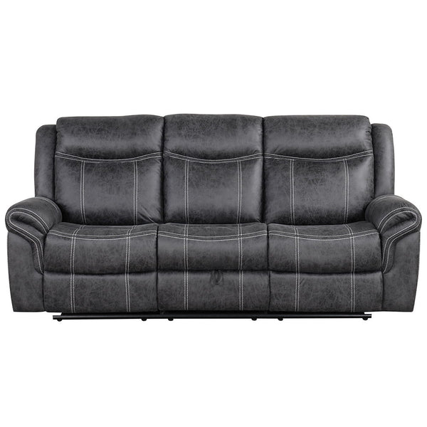 Zubaida - Power Motion With Drop Down Table - Dark Gray Polish Microfiber