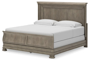 Lexorne - Gray - California King Sleigh Bed