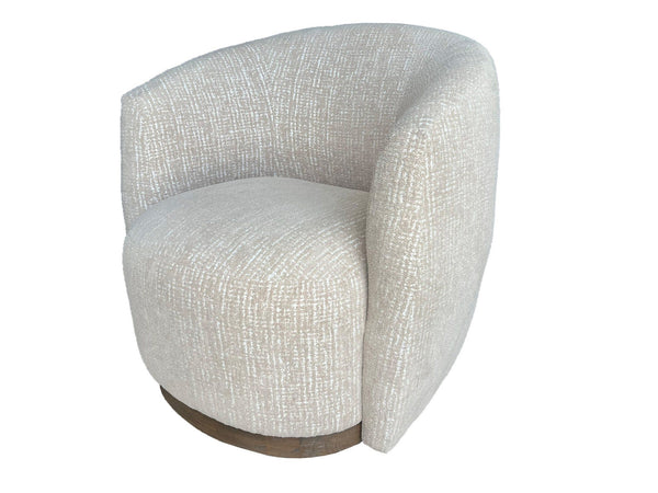 Tatum - Swivel Accent Chair - Sand Dollar