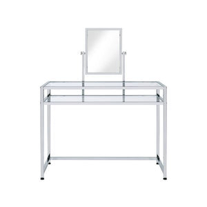 Coleen - Vanity Desk - Chrome Finish