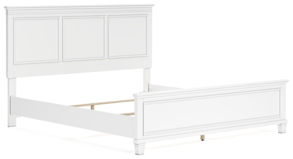 The casual design of this California king panel bed introduces a time-honored look to your restful retreat. The beautifully crafted piece is built to last, with distinctive framing that gives its headboard and footboard brilliant dimension. Whether your p