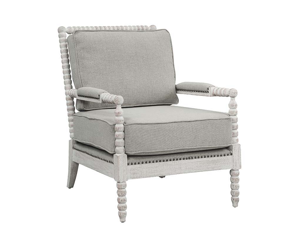 Saraid - Accent Chair - Pearl Silver - 35-"