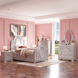 Flora - Twin Bed - Gray