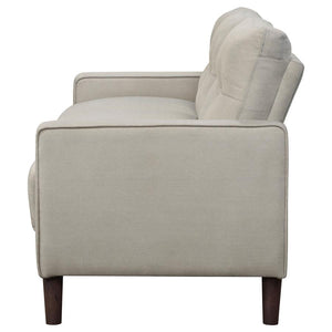 Bowen - Upholstered Track Arm Tufted Sofa - Beige