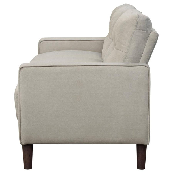 Bowen - Upholstered Track Arm Tufted Sofa - Beige