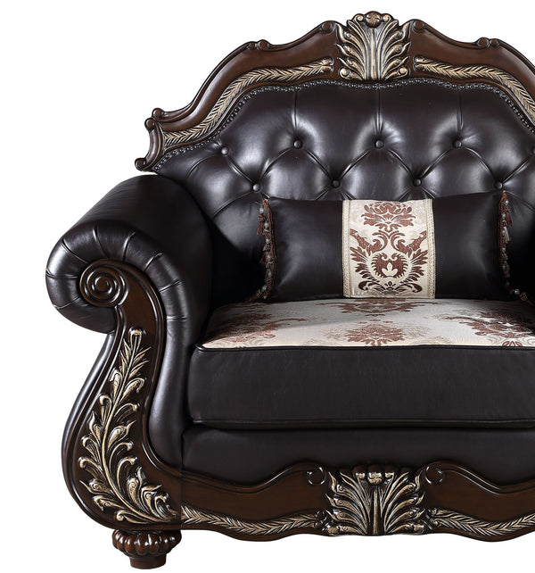 Maximus - Chair Backrest And Legs - Dark Brown