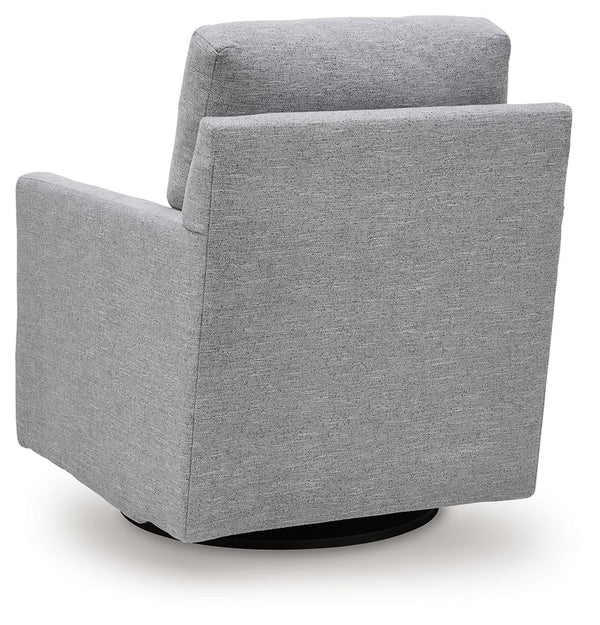 Freybourne Next-Gen Nuvella - Pewter - Swivel Accent Chair