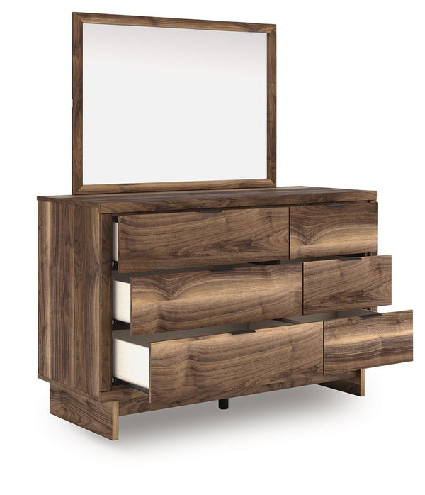 Chirason - Brown - Dresser And Mirror