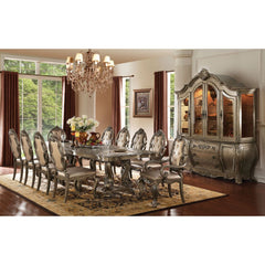 KD, Arm Chair Padded Seat & Back Cushion (Backrest: Button Tufted & Wooden Trim with Scrolled Crown Molding) Wooden Seat Apron Wooden Cabriole Leg Arm Height: 25-"H (630mm)<br/><br/><b>Product Features</b><ul><li>Case: 2Pc/1Ctn</li><li>Finish: PU & Vintag