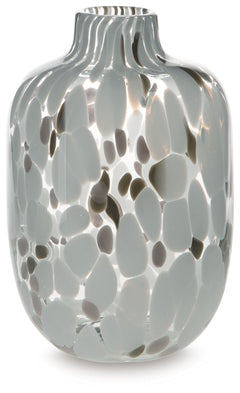 Be inspired by the artistry of blown glass. This beautifully crafted vase is a casual take on a classic silhouette, with versatile neutral hues that are right at home in settings from farmhouse to modern. Drop in the seasonâ€™s florals for on-trend appeal