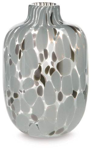 Be inspired by the artistry of blown glass. This beautifully crafted vase is a casual take on a classic silhouette, with versatile neutral hues that are right at home in settings from farmhouse to modern. Drop in the seasonâ€™s florals for on-trend appeal