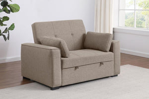  the armchair converts to a single bed